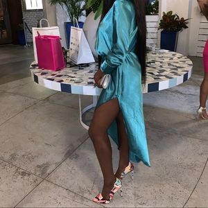 CUSTOM MADE Teal Gown